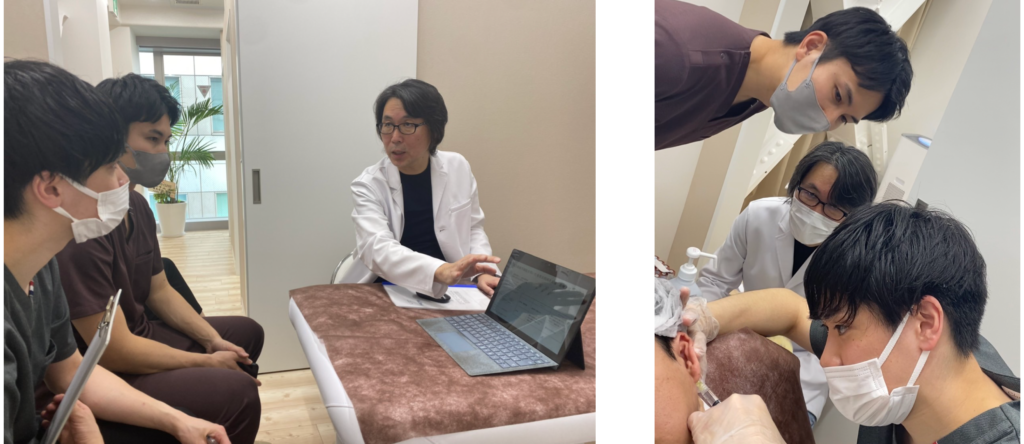 お話を伺う様子