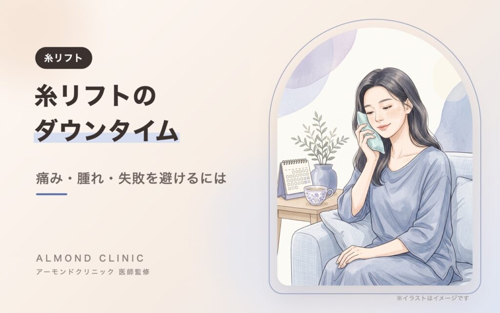 糸リフトのダウンタイム 痛み・腹れ・失敗を避けるには