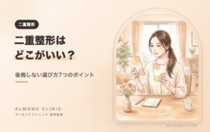 二重整形はどこがいい？後悔しない選び方7つのポイント（イラストはイメージです）
