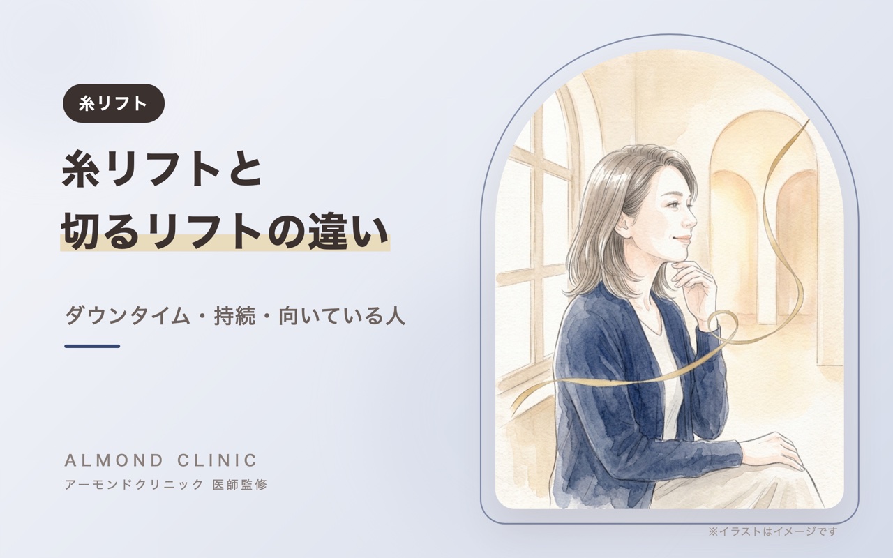 糸リフトと切るフェイスリフトの違い