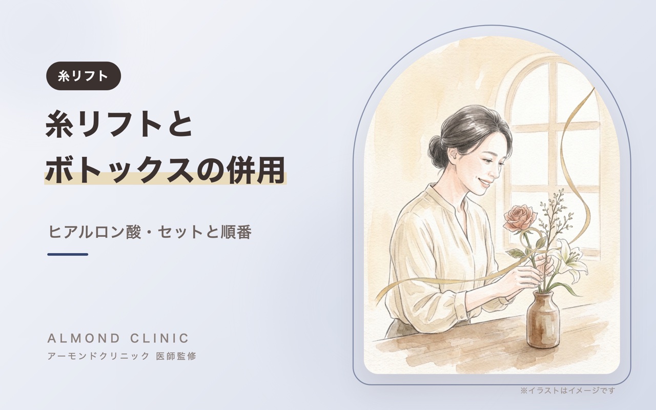 糸リフトとボトックス・ヒアルロン酸の併用