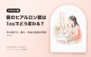 唇のヒアルロン酸は1ccでどう変わる？形の選び方・腫れ・料金を医師が解説