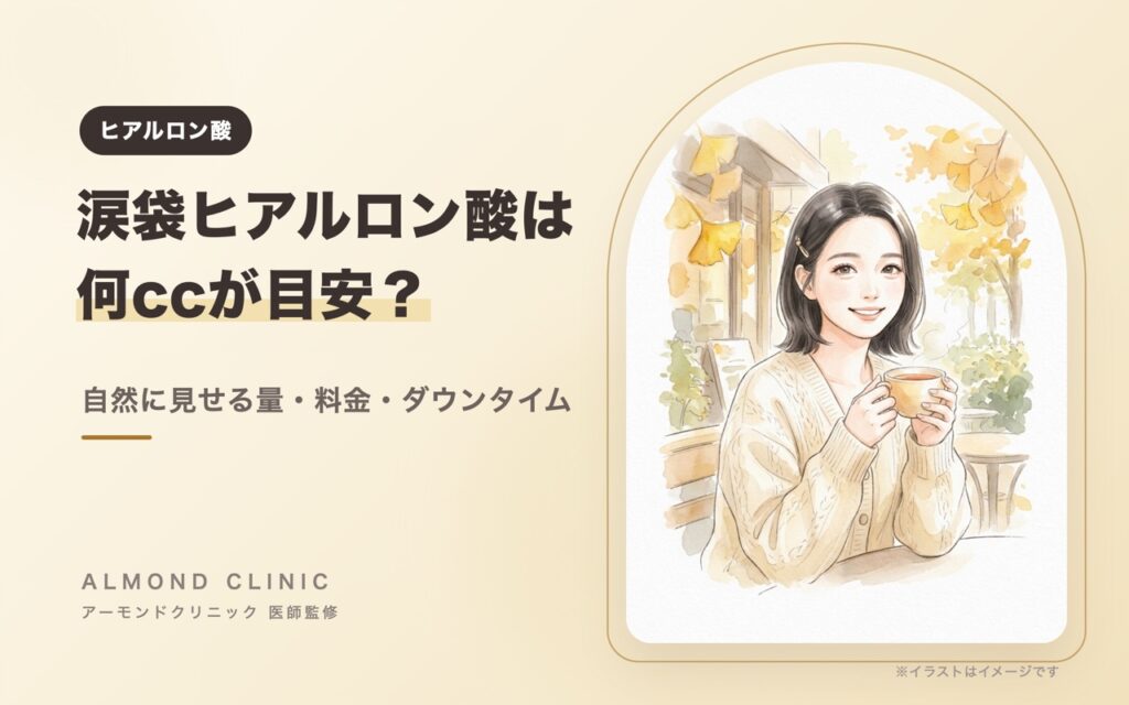 涙袋ヒアルロン酸は何cc？自然に見せる量・料金・ダウンタイムを医師が解説