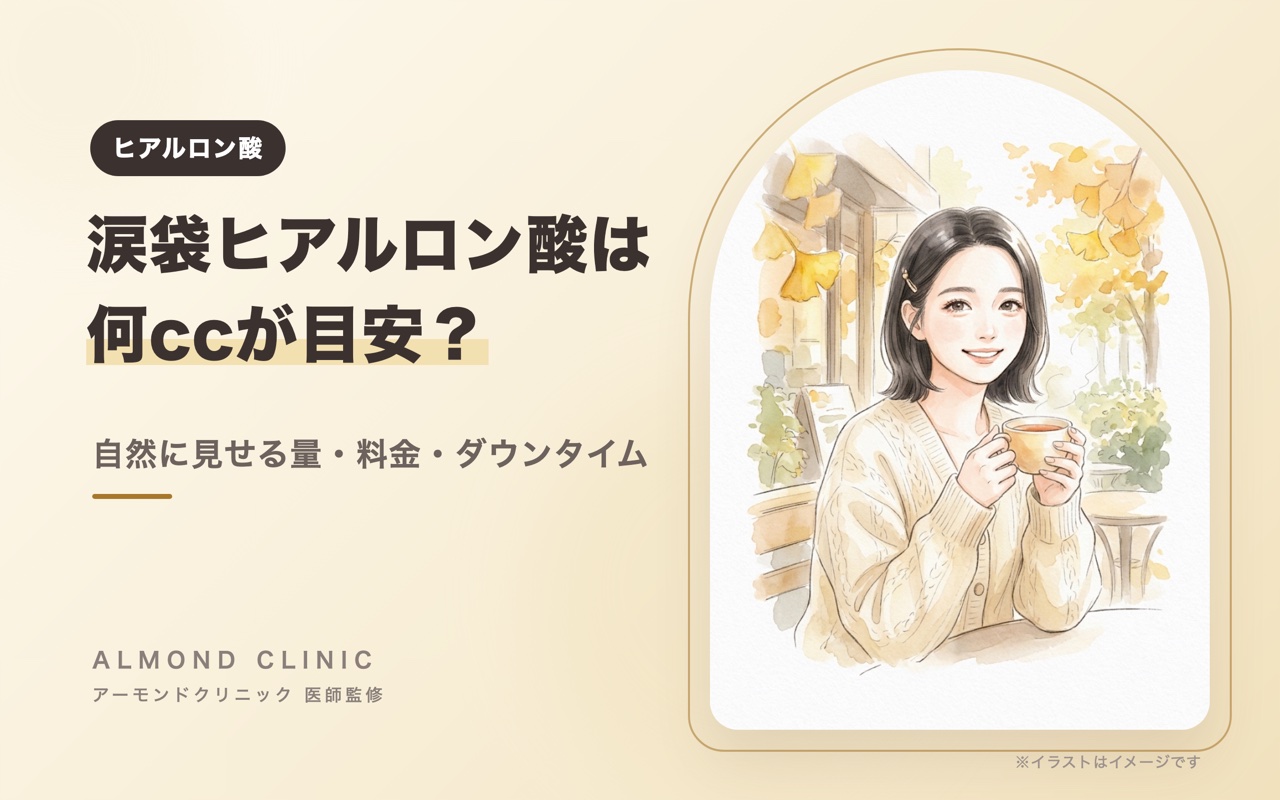 涙袋ヒアルロン酸は何cc？自然に見せる量・料金・ダウンタイムを医師が解説