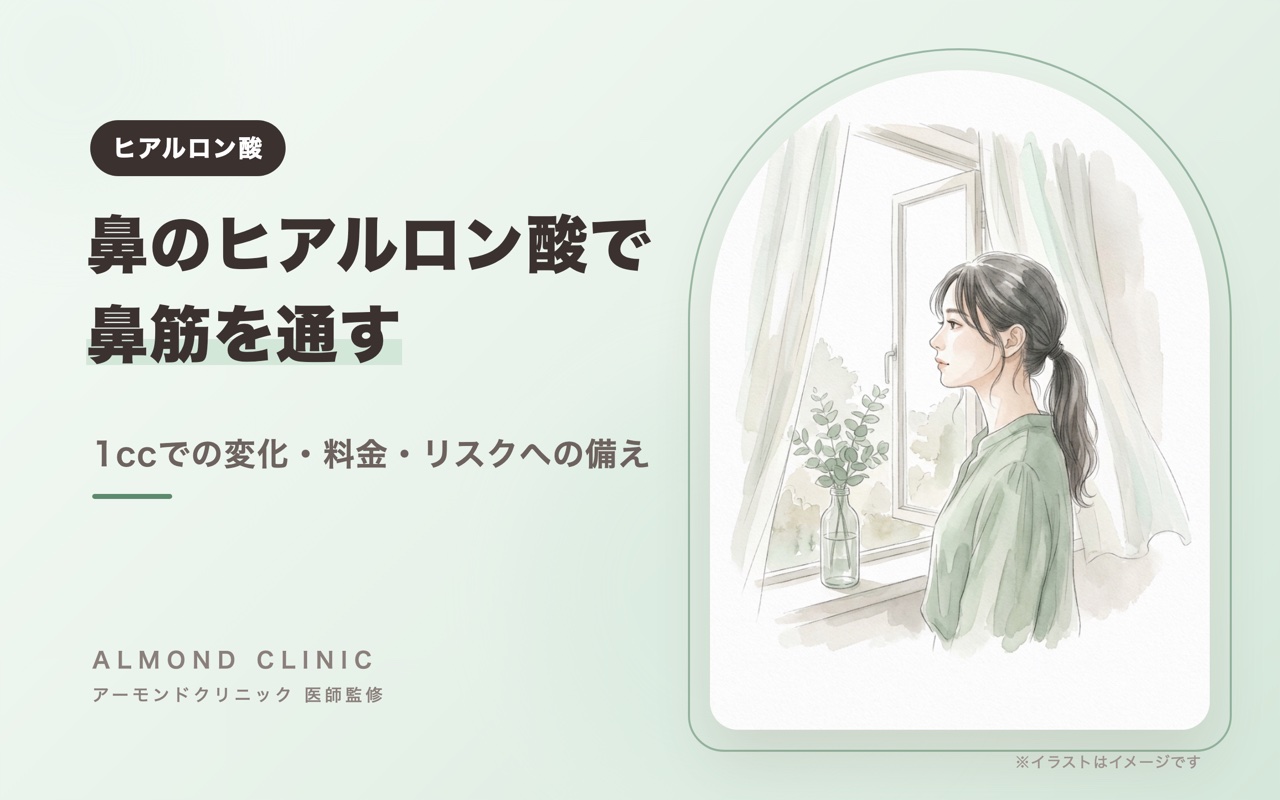 鼻のヒアルロン酸で鼻筋を通す｜1ccでの変化・料金・リスクへの備えを医師が解説